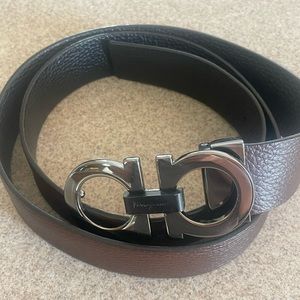 Men’s Salvatore Ferragamo Reversible Leather Belt